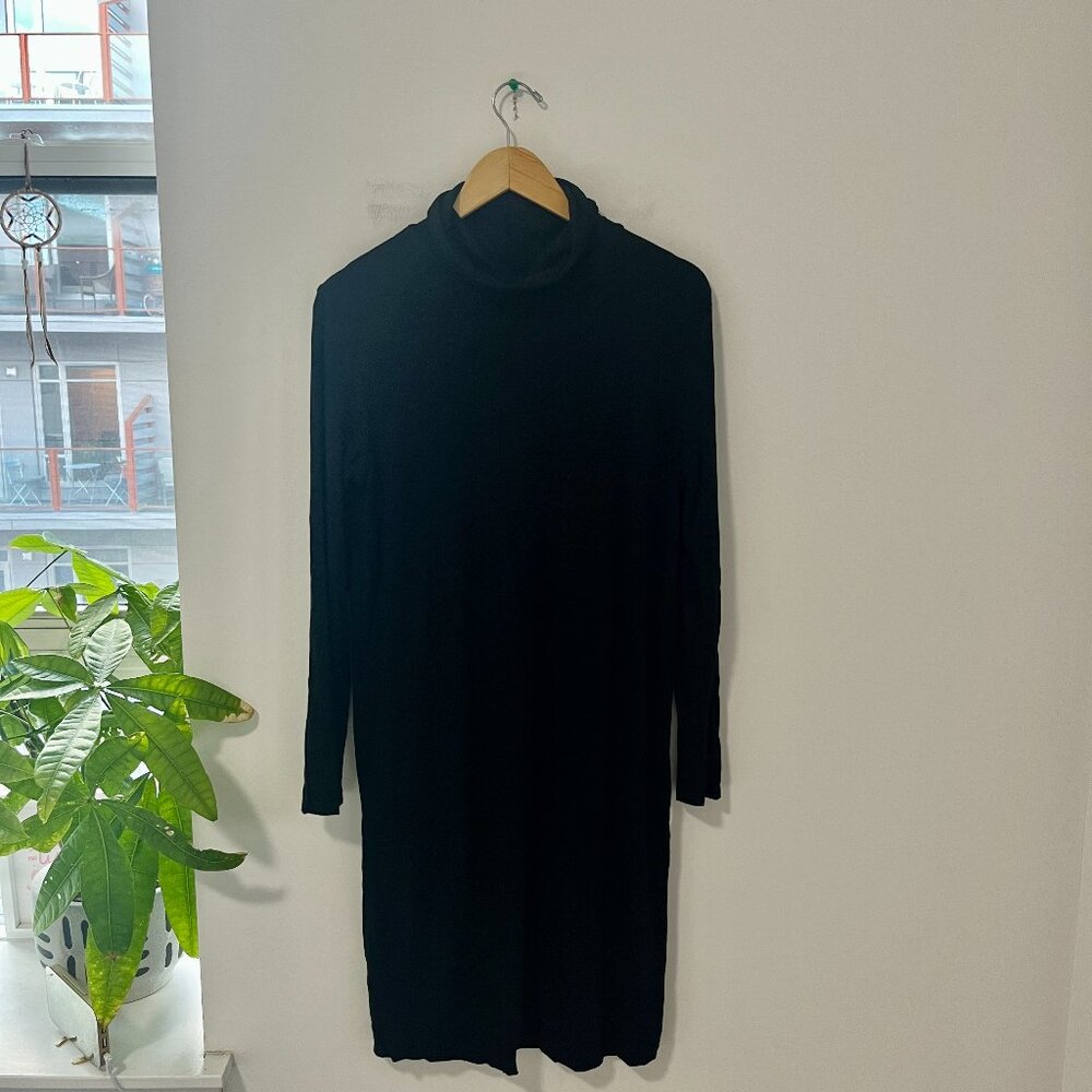 Rosie Pope Black Turtleneck Long Sleeve Dress Size XL